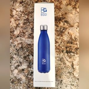 (BNIB)  BG-BOGI VACCUUM INSULATED STAINLESS STEEL WATER BOTTLE (BLUE)